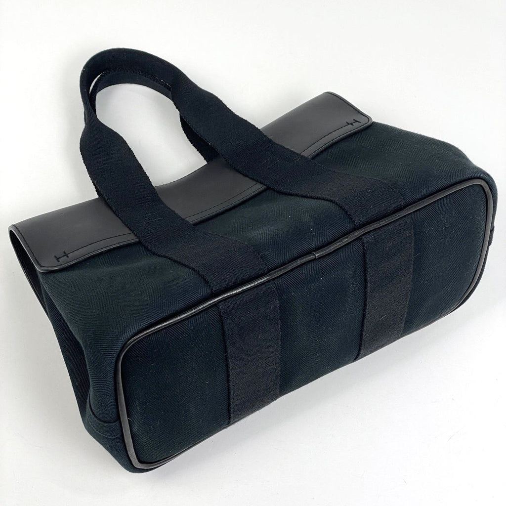 Hermes Valparaiso PM Handbag Tote Toilet Blanc Black — view 2