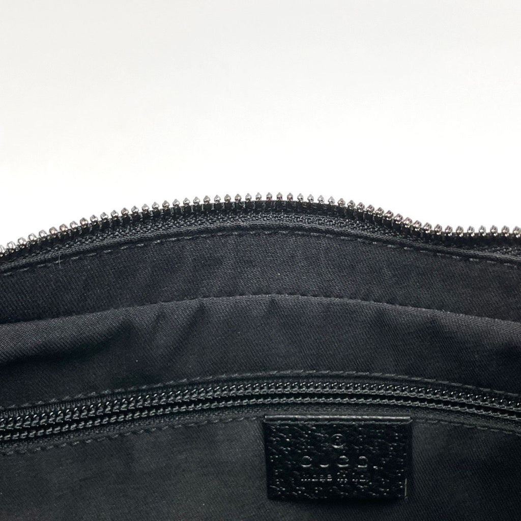 Gucci GG Pattern Shoulder Bag Canvas Black — view 8