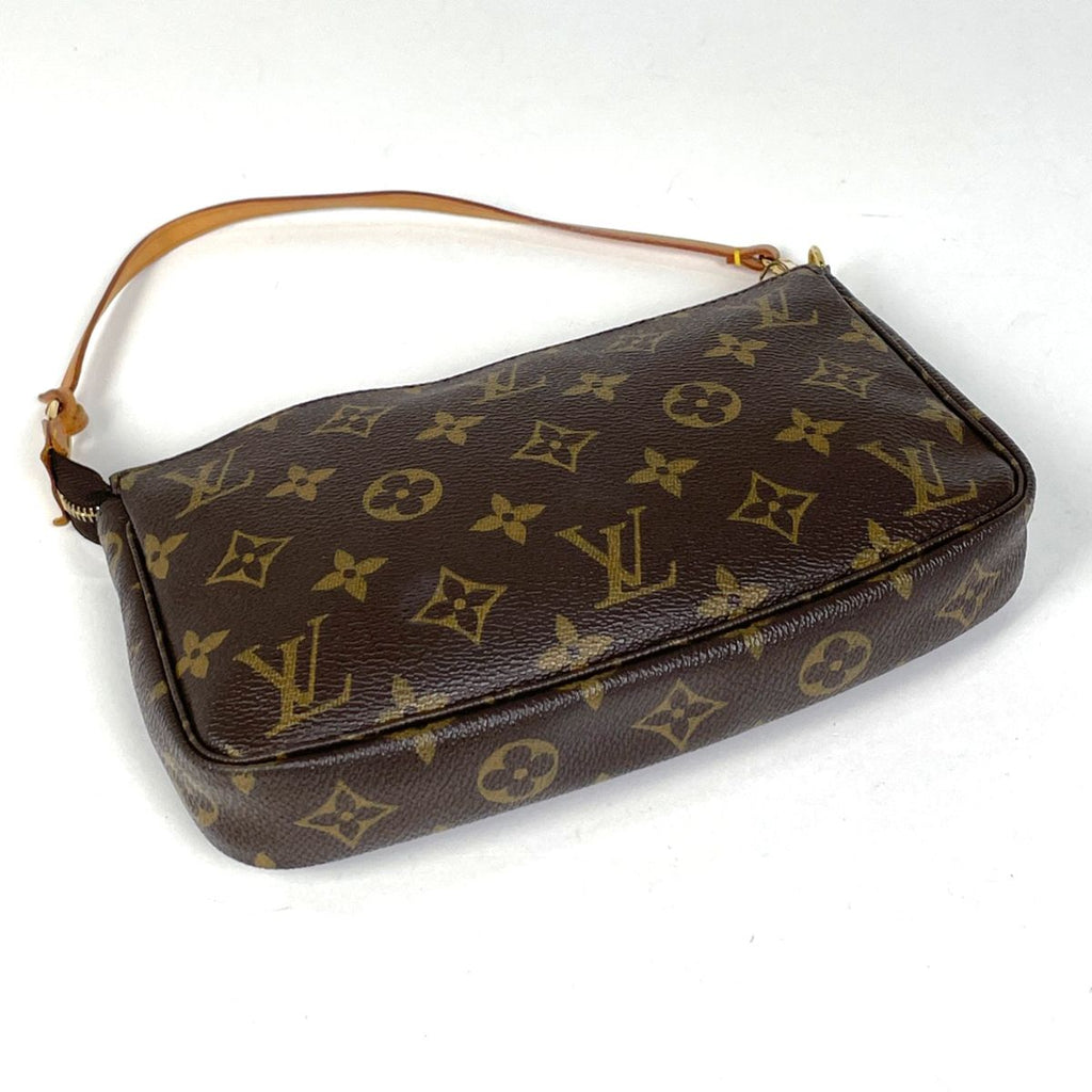 Louis Vuitton Pochette Makeup Cosmetics Pouch Monogram Brown — view 2