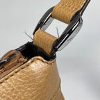 Gucci GG Pattern Shoulder Bag Abbey Leather Beige — view 4