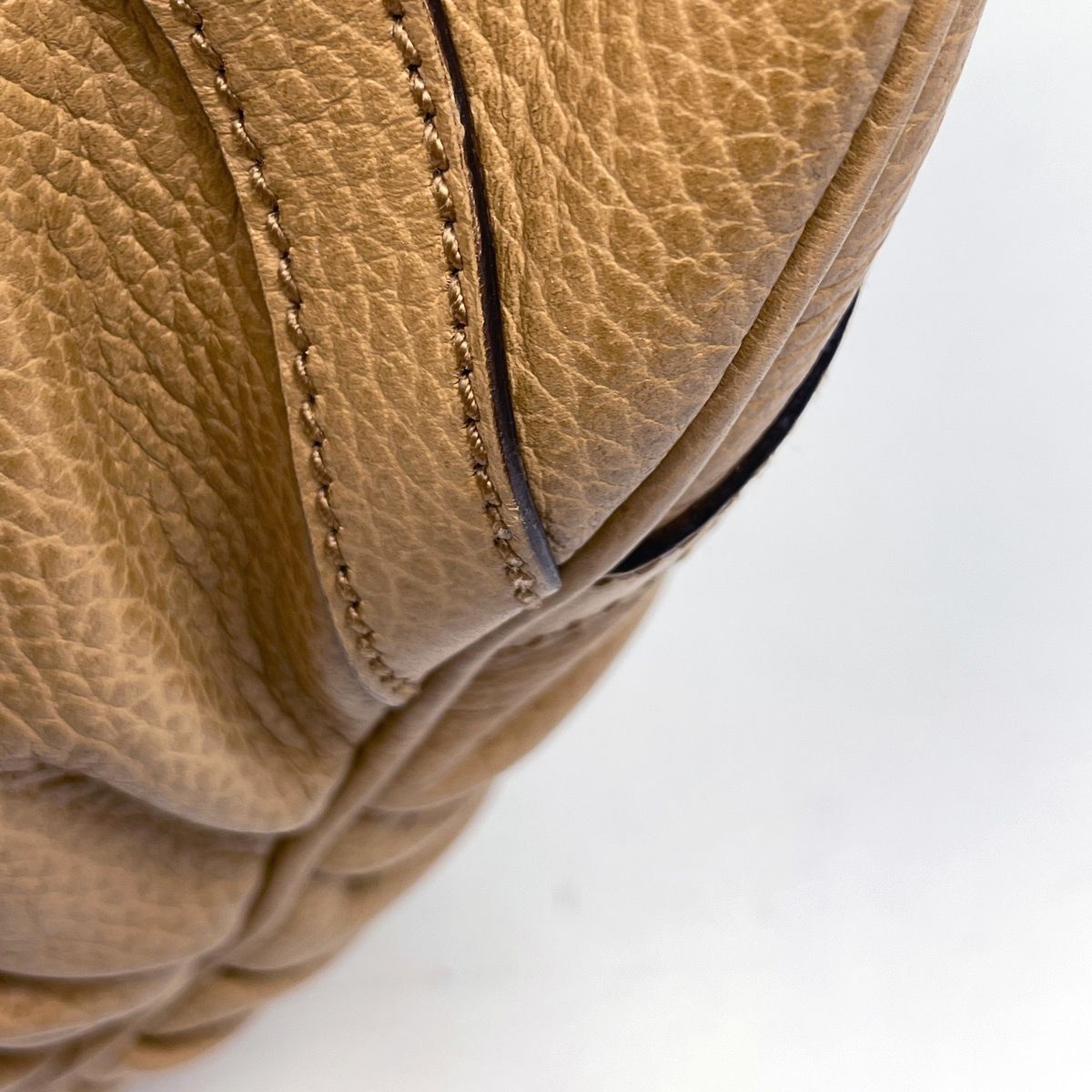 Gucci GG Pattern Shoulder Bag Abbey Leather Beige — view 3