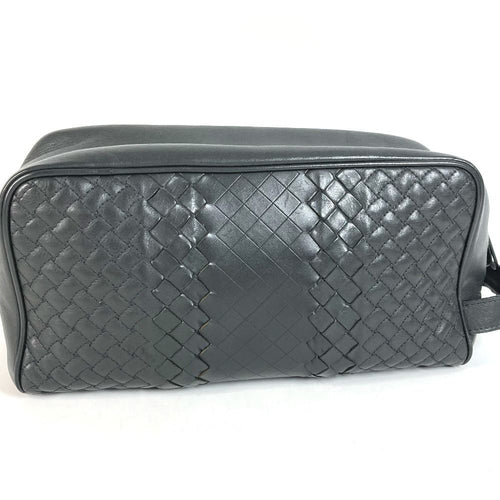 Bottega Veneta Second Bag Intrecciato Leather Dark Gray — view 2