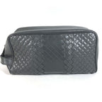 Bottega Veneta Second Bag Intrecciato Leather Dark Gray