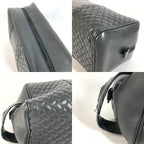 Bottega Veneta Second Bag Intrecciato Leather Dark Gray — view 8