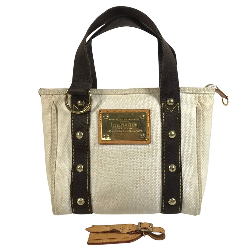 Louis Vuitton Handbag Cabas PM Canvas White
