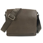 Louis Vuitton Shoulder Bag Milo Taiga Leather Brown