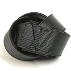 Louis Vuitton Belt Ceinture LV Initial Epi Leather Noir Black