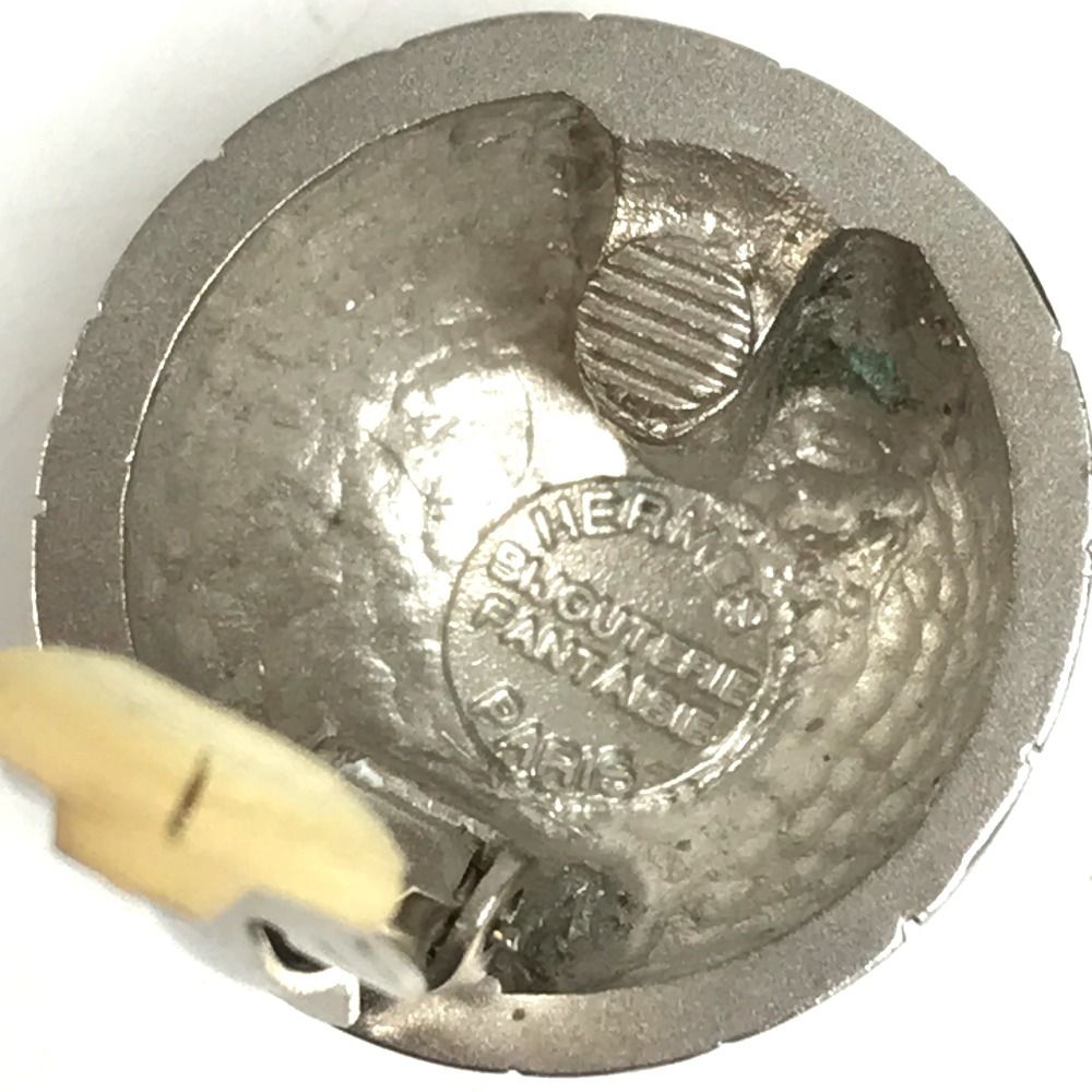 Hermes Earrings Zodiac Metal Silver — view 6
