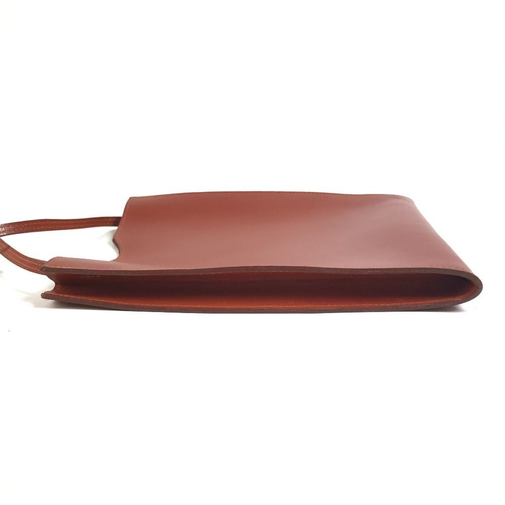Hermes Shoulder Bag Onimetou Leather Brown — view 4