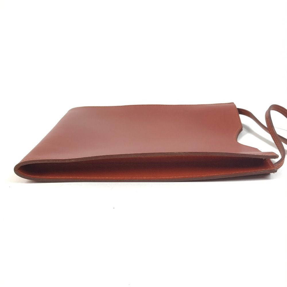 Hermes Shoulder Bag Onimetou Leather Brown — view 5