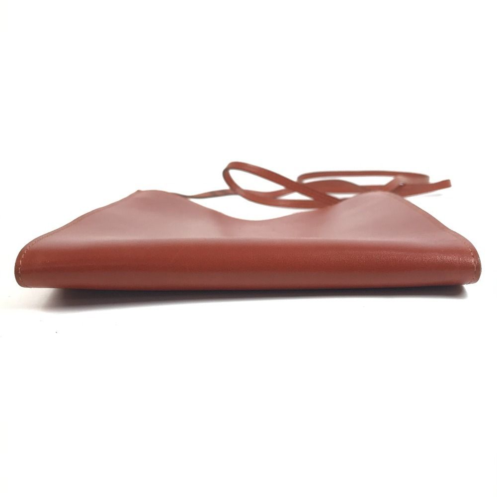 Hermes Shoulder Bag Onimetou Leather Brown — view 6