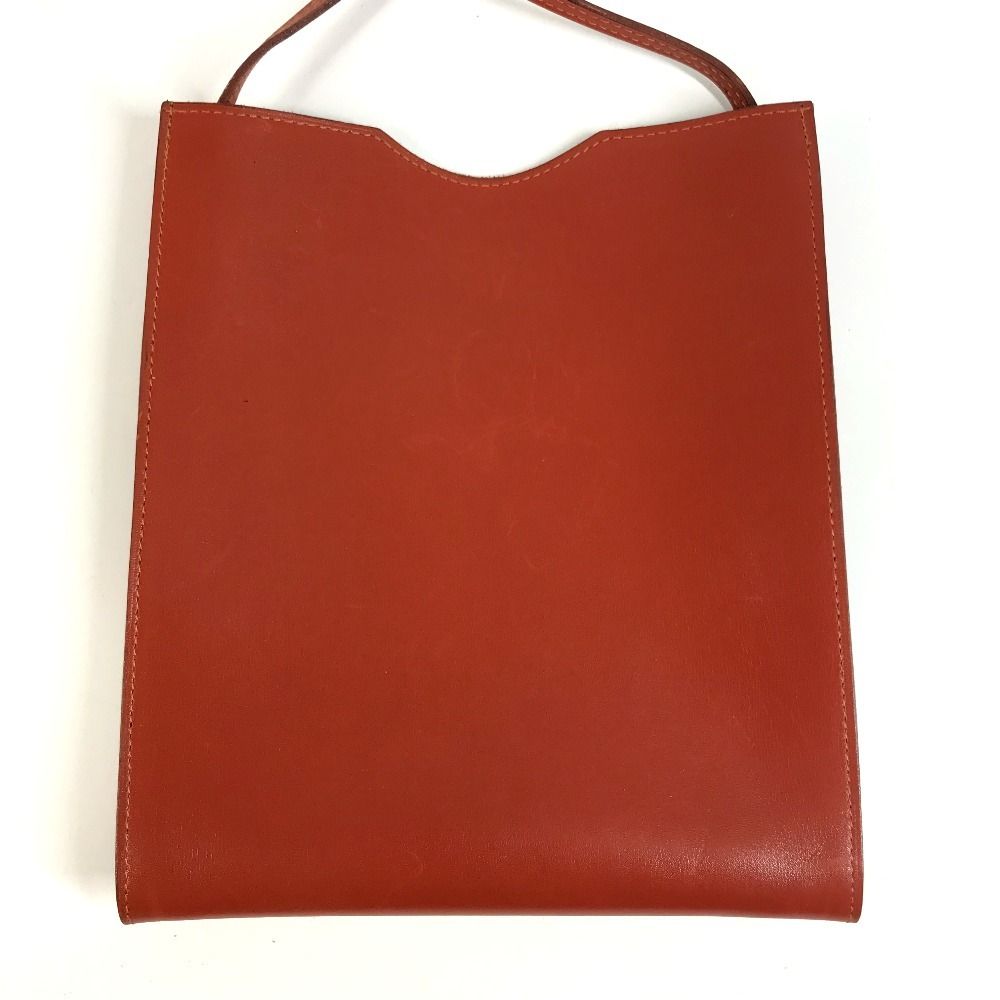Hermes Shoulder Bag Onimetou Leather Brown — view 3