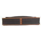 Hermes Business Bag Buenaventura MM Leather Canvas Brown — view 6