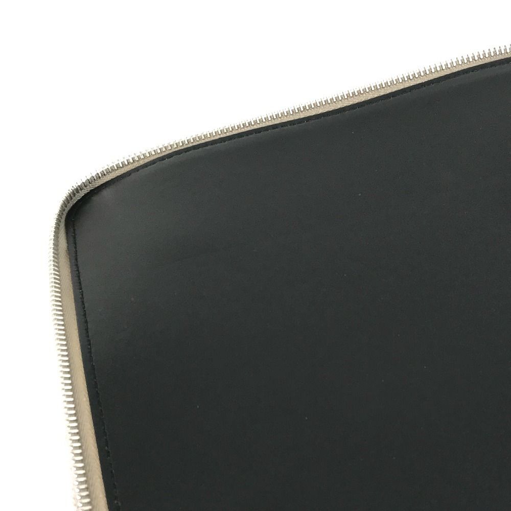 Fendi Clutch PC Case Computer Leather Gray Brown — view 5