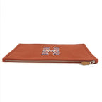 Hermes Pouch Flat Natte GM Wool Tomet Orange — view 5