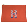 Hermes Pouch Flat Natte GM Wool Tomet Orange