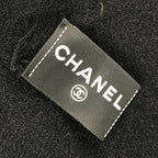 Chanel Scarf Faux Pearl Cashmere Black — view 4