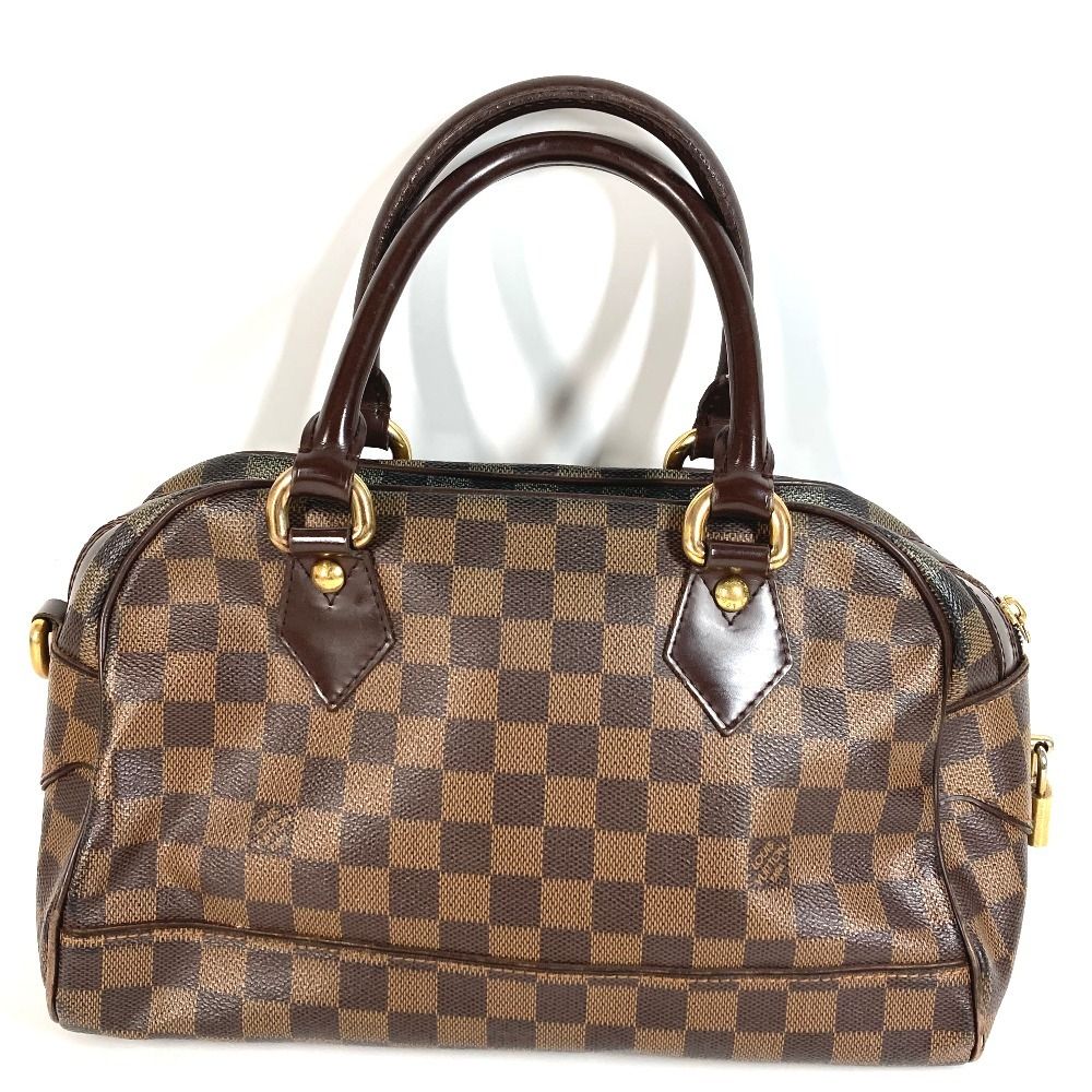 Louis Vuitton Handbag Duomo Damier Canvas Ebene Brown