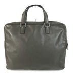 Prada Handbag Business Bag Saffiano Leather Gray — view 2