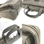 Prada Handbag Business Bag Saffiano Leather Gray — view 7