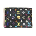 Louis Vuitton Card Case Amberop Business Holder Monogram Multi Canvas Black