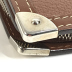 Louis Vuitton Bifold Wallet Compact Zip Suhali Leather Brown — view 7