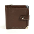 Louis Vuitton Bifold Wallet Compact Zip Suhali Leather Brown