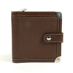Louis Vuitton Bifold Wallet Compact Zip Suhali Leather Brown