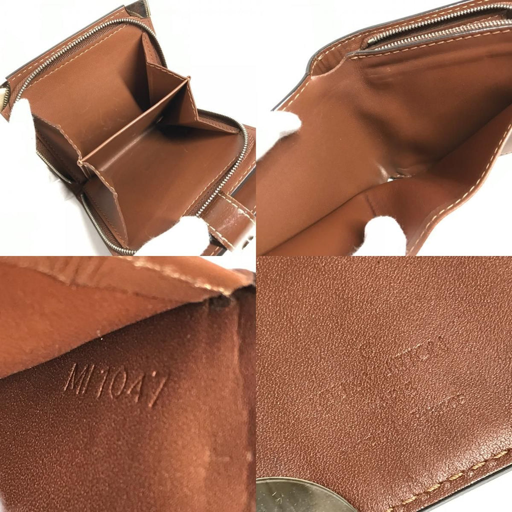 Louis Vuitton Bifold Wallet Compact Zip Suhali Leather Brown — view 9