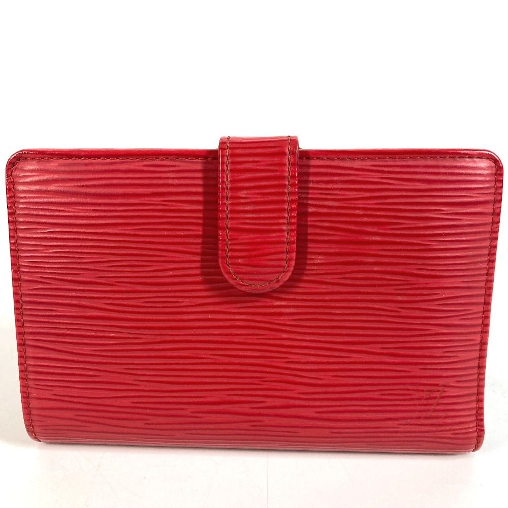 Louis Vuitton Bifold Wallet Porte-Monnaie Billets Viennois Epi Leather Rouge
