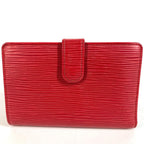 Louis Vuitton Bifold Wallet Porte-Monnaie Billets Viennois Epi Leather Rouge