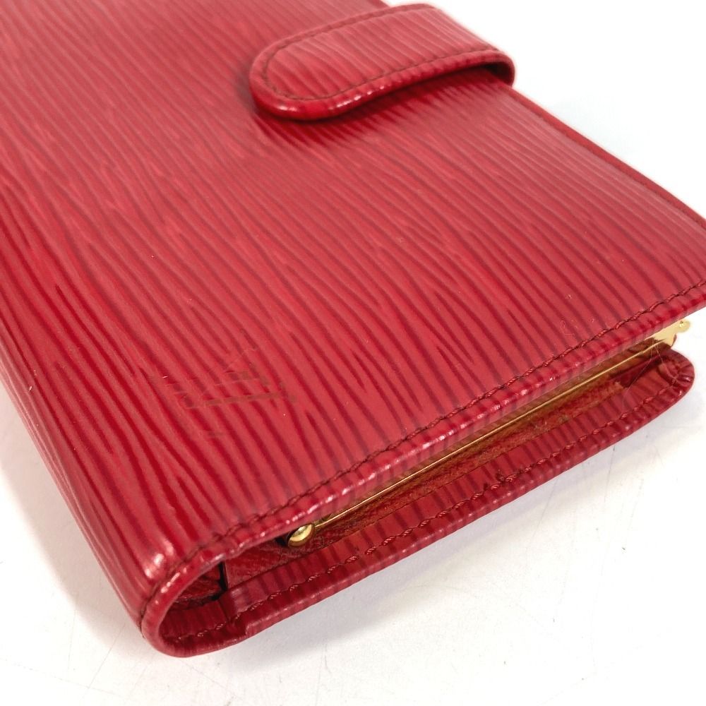 Louis Vuitton Bifold Wallet Porte-Monnaie Billets Viennois Epi Leather Rouge — view 5