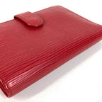 Louis Vuitton Bifold Wallet Porte-Monnaie Billets Viennois Epi Leather Rouge — view 4