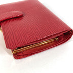 Louis Vuitton Bifold Wallet Porte-Monnaie Billets Viennois Epi Leather Rouge — view 3