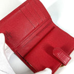 Louis Vuitton Bifold Wallet Porte-Monnaie Billets Viennois Epi Leather Rouge — view 7