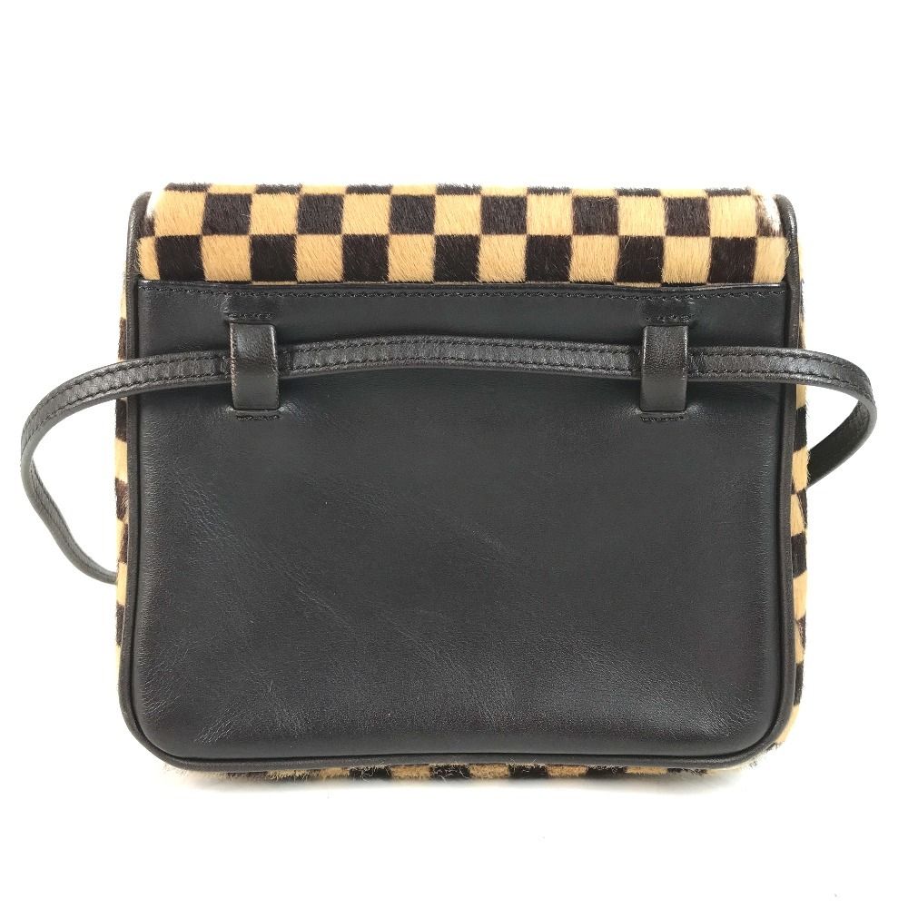 Louis Vuitton Shoulder Bag Gazelle Calf Hair Brown — view 2