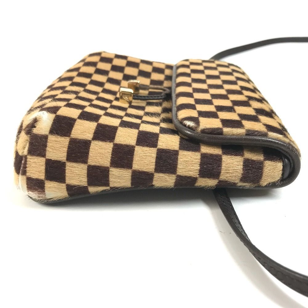 Louis Vuitton Shoulder Bag Gazelle Calf Hair Brown — view 3