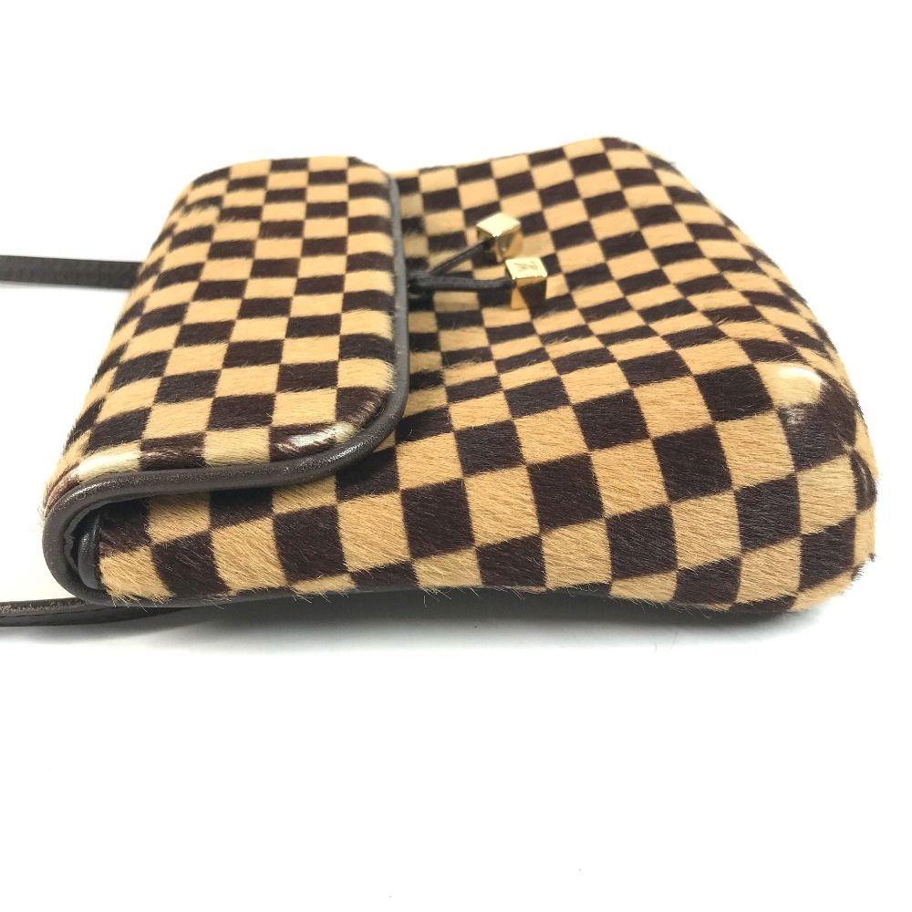 Louis Vuitton Shoulder Bag Gazelle Calf Hair Brown — view 4