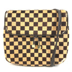 Louis Vuitton Shoulder Bag Gazelle Calf Hair Brown
