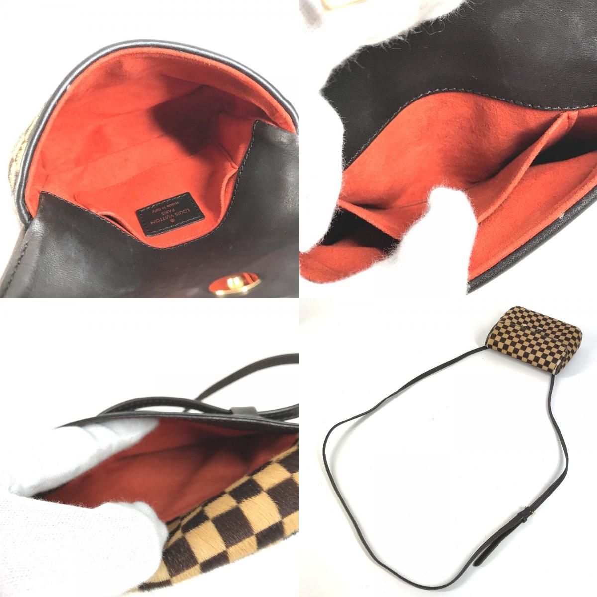 Louis Vuitton Shoulder Bag Gazelle Calf Hair Brown — view 8