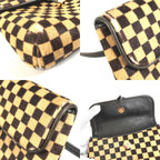 Louis Vuitton Shoulder Bag Gazelle Calf Hair Brown — view 7