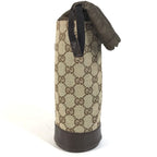 Gucci Pouch Bottle Holder GG Canvas Leather Beige — view 5