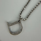 Dior D Logo Bracelet Silver Vintage — view 2