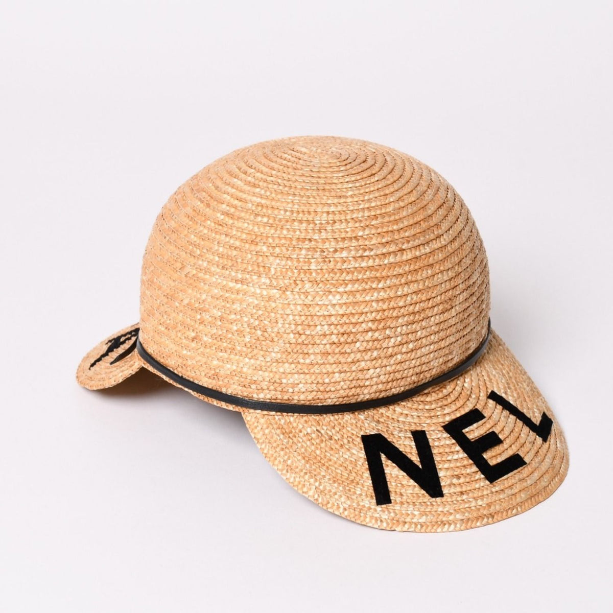 Chanel Straw Hat S Logo Patch CC Beige — view 4