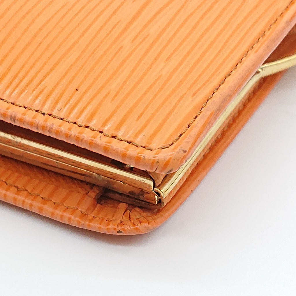 Louis Vuitton Portefeuille Viennois Folded Wallet Kiss Lock Epi Orange — view 8