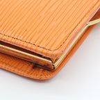 Louis Vuitton Portefeuille Viennois Folded Wallet Kiss Lock Epi Orange — view 8