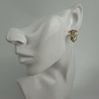 Chanel CC Logo Earrings Gold Vintage — view 8