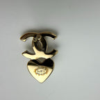 Chanel CC Logo Earrings Gold Vintage — view 5