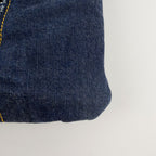 Chanel CC Logo Quilted Tote Shoulder Blue Denim Vintage — view 7
