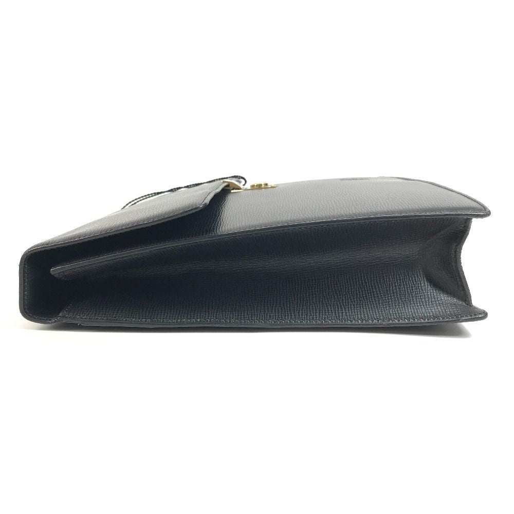 Loewe Handbag Logo Business Bag Anagram Leather Black — view 4